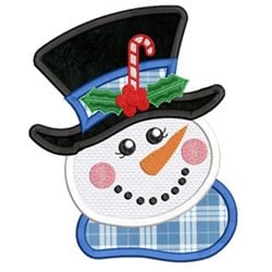 Applique Snowman Embroidery Design | AnnTheGran.com