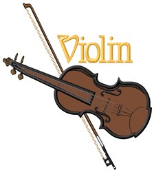 Violin embroidery design  annthegran
