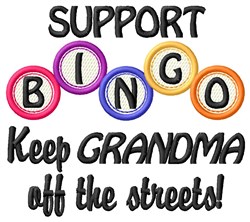 Bingo Grandma Embroidery Design | AnnTheGran