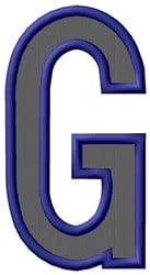 Plain Letter G Embroidery Design | AnnTheGran.com