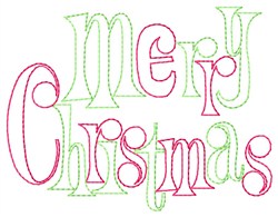 Merry Christmas Embroidery Design | AnnTheGran.com