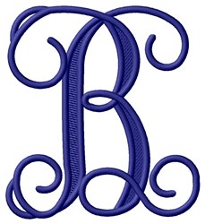 Vining Monogram B Embroidery Design | AnnTheGran.com