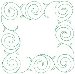 Floral Frame Quilt Block Embroidery Design | AnnTheGran.com