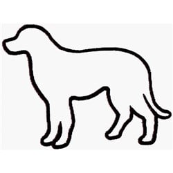 Labrador Outline Embroidery Design | AnnTheGran