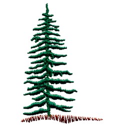 Evergreen Tree Embroidery Design | AnnTheGran.com