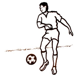 Soccer Player Embroidery Design | AnnTheGran