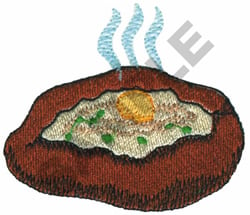 BAKED POTATO  Embroidery Design  AnnTheGran