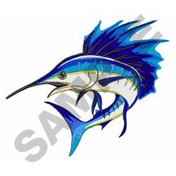 LARGE SAILFISH Embroidery Design | AnnTheGran.com