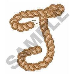 ROPE ALPHABET FONT T Embroidery Design | AnnTheGran.com