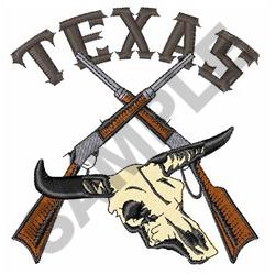 Embroidery Rifles TEXAS RIFLES AND SKULL Embroidery Design | AnnTheGran.com