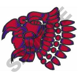 AZTEC WARRIOR Embroidery Design | AnnTheGran.com