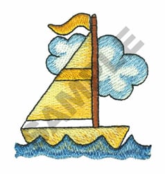 SAILBOAT Embroidery Design AnnTheGran