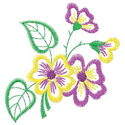 Pansies Embroidery Design | AnnTheGran.com