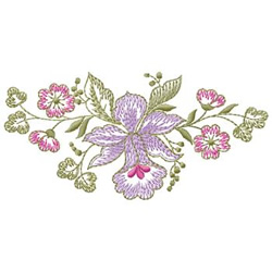 Floral Spray Embroidery Design | AnnTheGran