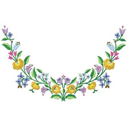 Floral Border Embroidery Design | AnnTheGran.com