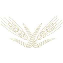 Wheat Stalk Outline Embroidery Design | AnnTheGran.com