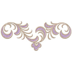 Floral Scroll Border Embroidery Design | AnnTheGran.com