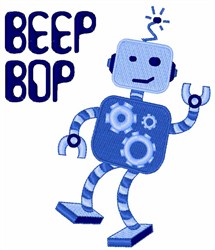 Beep Bop Embroidery Design | AnnTheGran.com