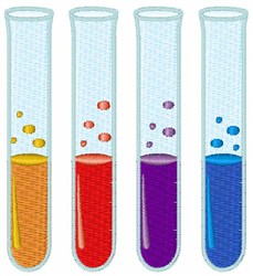 Free Test Tubes Embroidery Design | AnnTheGran