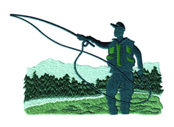 Fly fishing embroidery design  annthegran Fly fishing embroidery design  annthegran