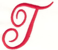 Fancy Monogram T Embroidery Design | AnnTheGran.com