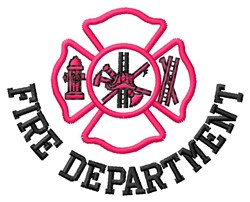 Fire Department Embroidery Design | AnnTheGran