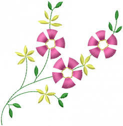 Little Flowers Embroidery Design | AnnTheGran