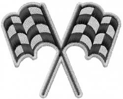 Checkered Flags Embroidery