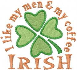 Irish Coffee Embroidery Design AnnTheGran