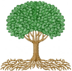 Tree Roots Embroidery Design | AnnTheGran.com