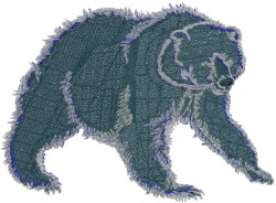 Grizzly Bear Embroidery Design | AnnTheGran.com