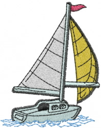 Sailboat embroidery design annthegran Sailboat embroidery design annthegran