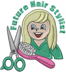 Hair Stylist Embroidery Design  AnnTheGran