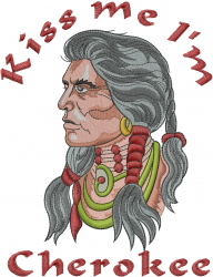 Im Cherokee Embroidery Design | AnnTheGran.com