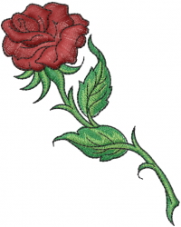 Red Rose Embroidery Design | AnnTheGran.com