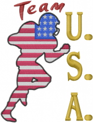Football team embroidery design  annthegran