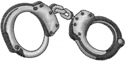 Handcuffs Embroidery Design | AnnTheGran.com