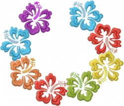 Multicolor Hawaiin Lei Embroidery Design | AnnTheGran.com