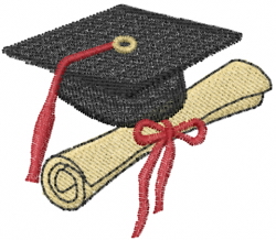 Graduation Embroidery Design | AnnTheGran.com