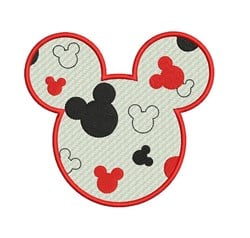 Mickey Mouse Ears Embroidery Design | AnnTheGran.com