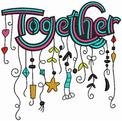 Together - Whimsical Embroidery Design | AnnTheGran.com