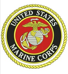 Marine Corps Embroidery Design | AnnTheGran.com