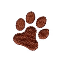 Free Dog Paw Print Embroidery Design