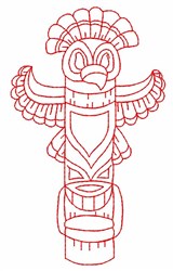 Totem Pole Outline Embroidery Design | AnnTheGran