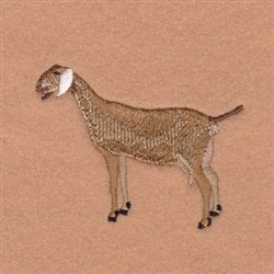 Nubian Goat Embroidery Design | AnnTheGran.com