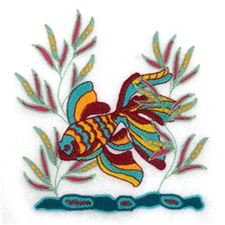 Jacobean Underwater Fish Embroidery Design AnnTheGran