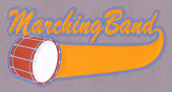 Marching Band 4 Color Applique Embroidery Design | AnnTheGran