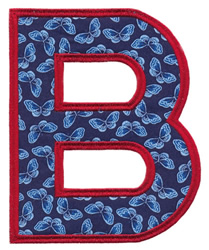 Applique Alphabet B Embroidery Design | AnnTheGran
