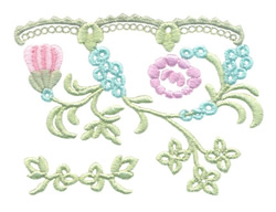 Floral border embroidery design  annthegran