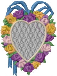 Rose heart embroidery design  annthegran Rose heart embroidery design  annthegran